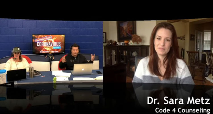 Dr Sara Metz Code 4 Counseling TME Coronavirus Coverage